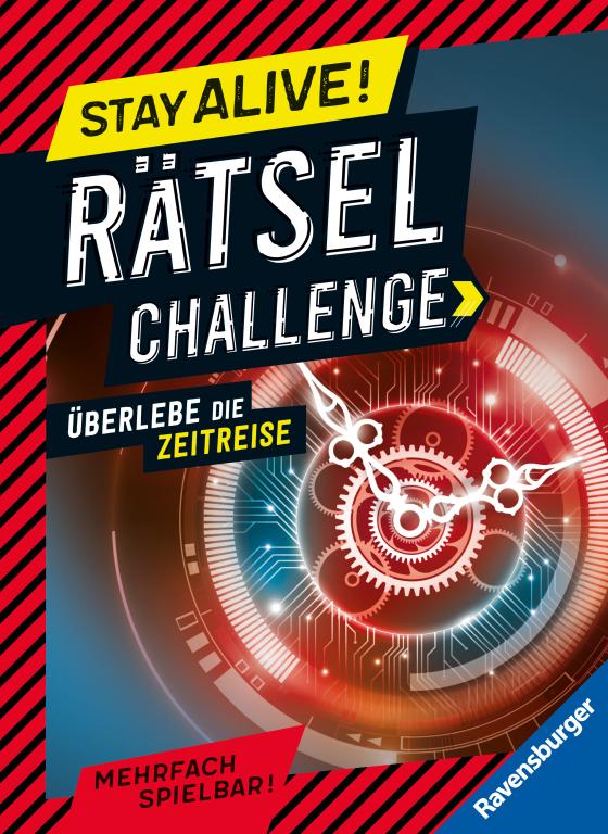 Cover-Bild Ravensburger Stay alive! Rätsel-Challenge - Überlebe die Zeitreise - Rätselbuch für Gaming-Fans ab 8 Jahren