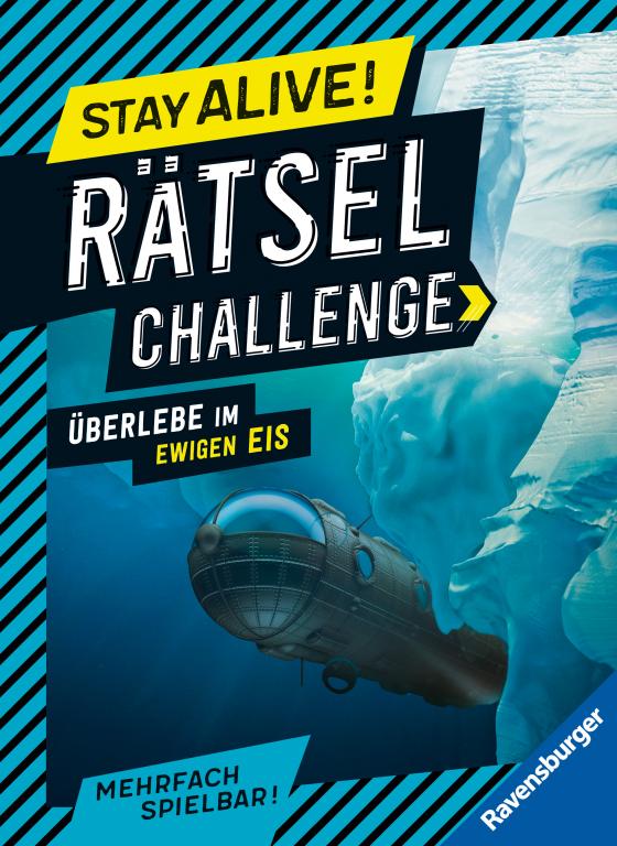 Cover-Bild Ravensburger Stay alive! Rätsel-Challenge - Überlebe im ewigen Eis - Rätselbuch für Gaming-Fans ab 8 Jahren