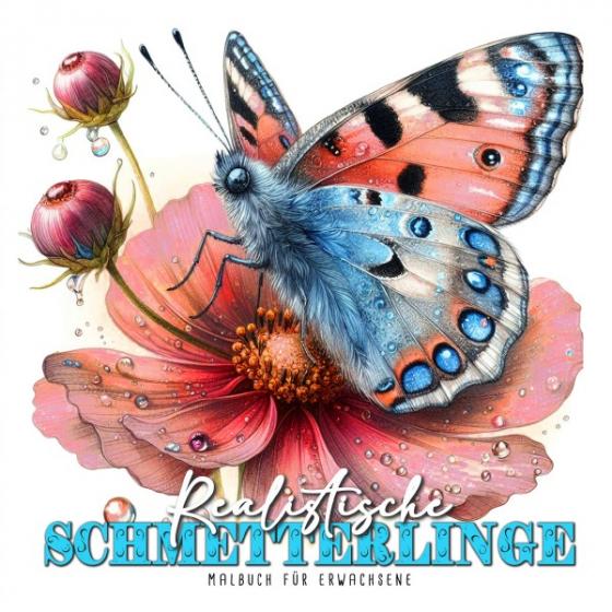 Cover-Bild Realistische Schmetterlinge Malbuch für Erwachsene