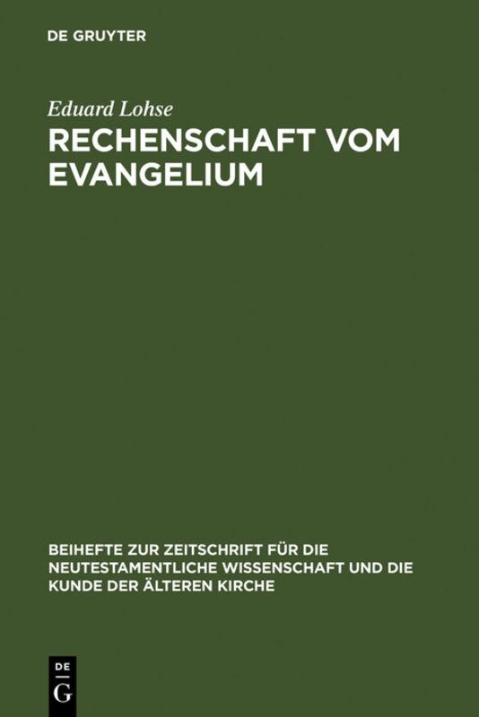 Cover-Bild Rechenschaft vom Evangelium