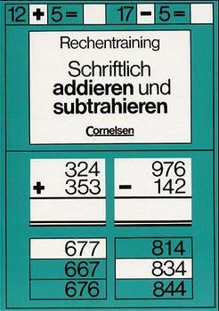 Cover-Bild Rechentraining / Schriftlich addieren und subtrahieren