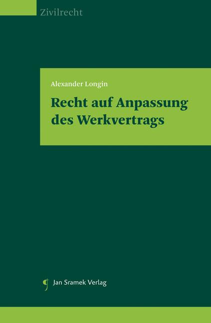 Cover-Bild Recht auf Anpassung des Werkvertrags