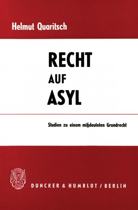 Cover-Bild Recht auf Asyl.