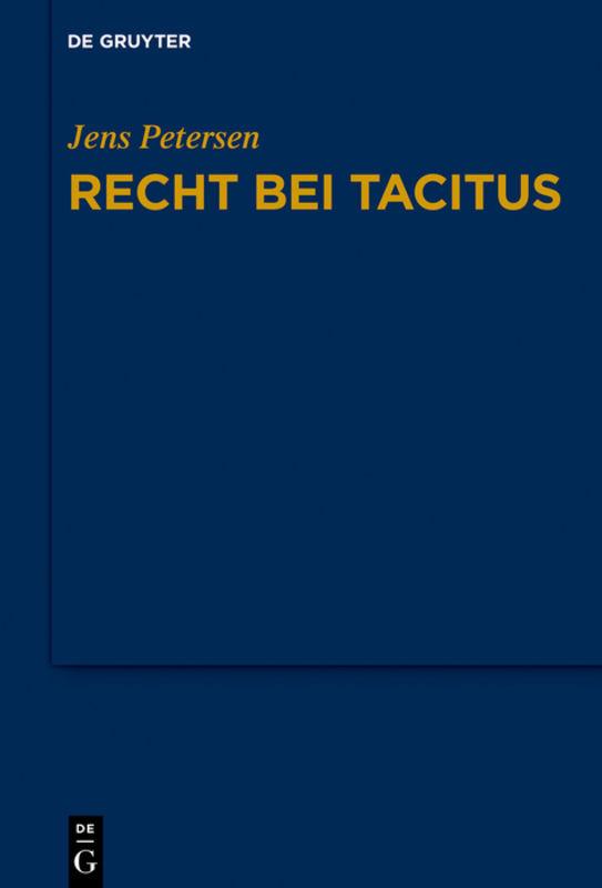 Cover-Bild Recht bei Tacitus