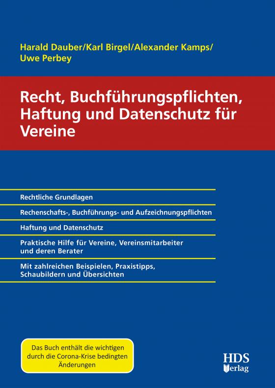 Cover-Bild Recht, Buchführungspflichten, Haftung und Datenschutz für Vereine