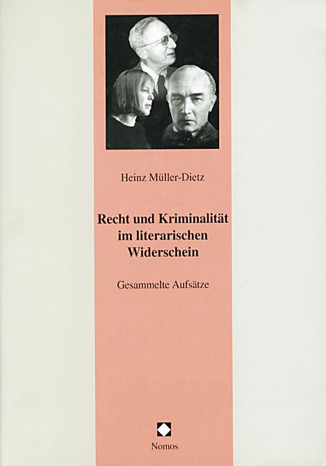 Cover-Bild Recht und Kriminalität im literarischen Widerschein