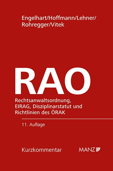 Cover-Bild Rechtsanwaltsordnung RAO