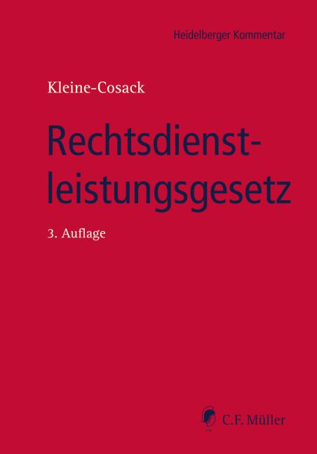 Cover-Bild Rechtsdienstleistungsgesetz