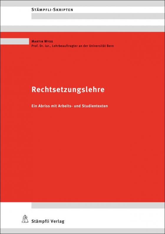 Cover-Bild Rechtsetzungslehre