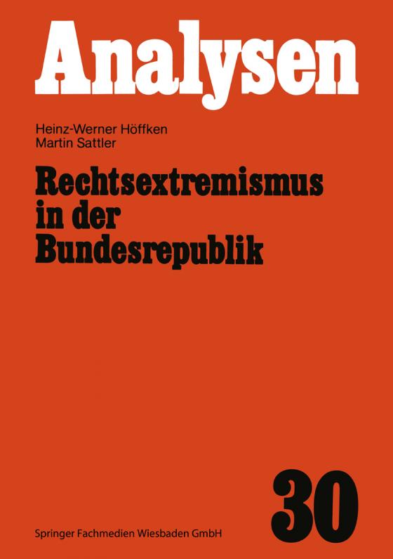 Cover-Bild Rechtsextremismus in der Bundesrepublik