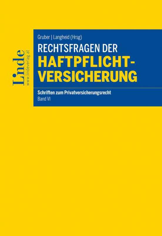 Cover-Bild Rechtsfragen der Haftpflichtversicherung