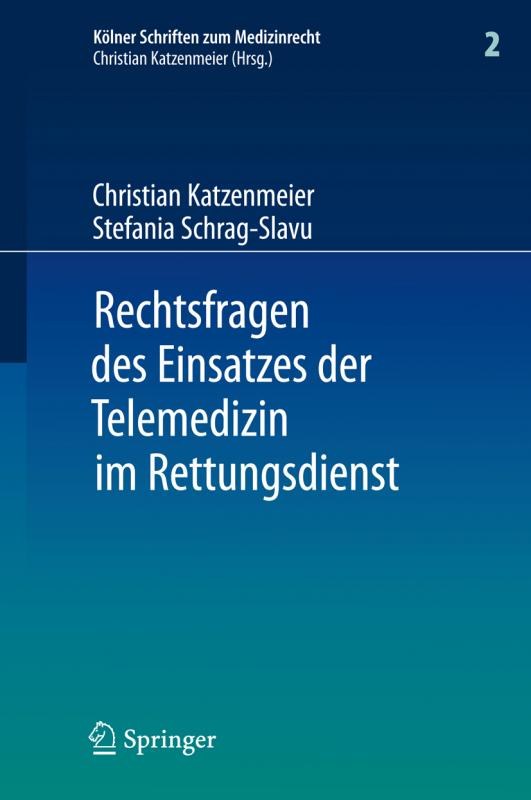 Cover-Bild Rechtsfragen des Einsatzes der Telemedizin im Rettungsdienst