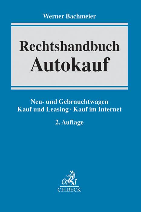 Cover-Bild Rechtshandbuch Autokauf