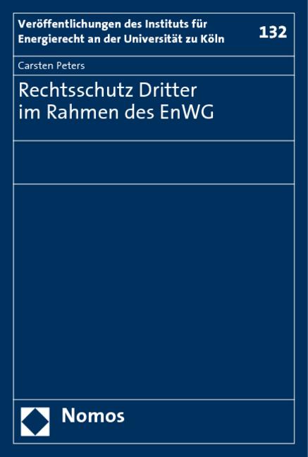 Cover-Bild Rechtsschutz Dritter im Rahmen des EnWG