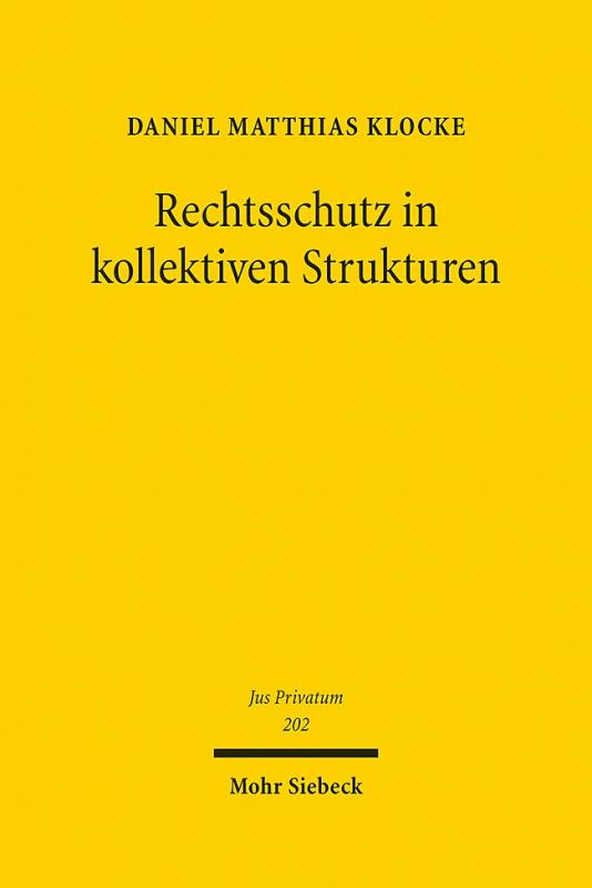 Cover-Bild Rechtsschutz in kollektiven Strukturen