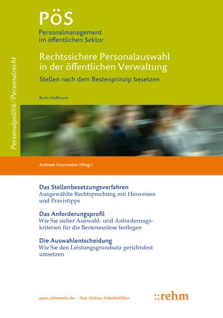 Cover-Bild Rechtssichere Personalauswahl in der öffentlichen Verwaltung