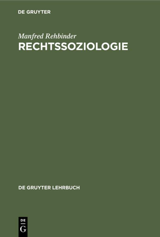 Cover-Bild Rechtssoziologie