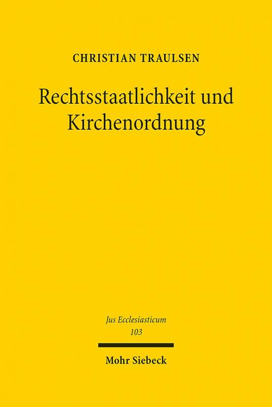 Cover-Bild Rechtsstaatlichkeit und Kirchenordnung
