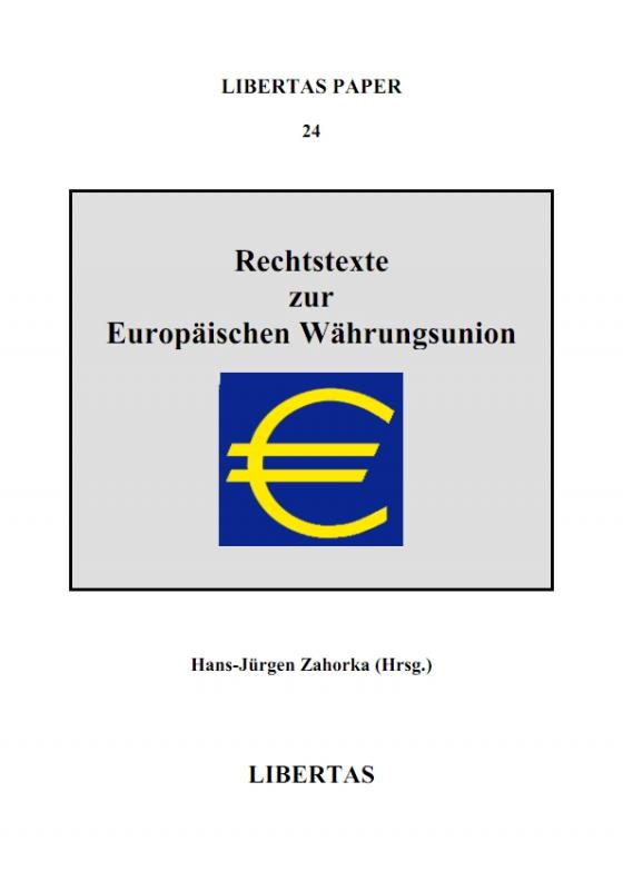 Cover-Bild Rechtstexte zur Europäischen Währungsunion