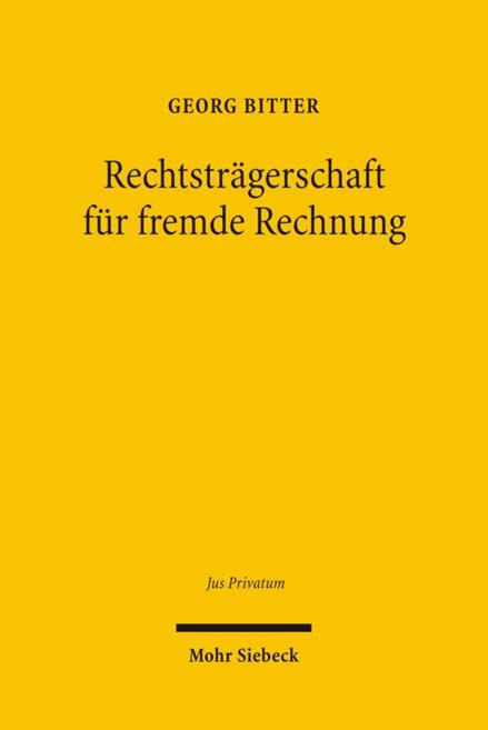 Cover-Bild Rechtsträgerschaft für fremde Rechnung