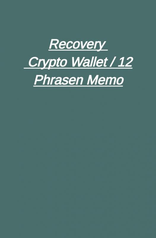 Cover-Bild Recovery - Crypto Wallet / 12 Phrasen Memo