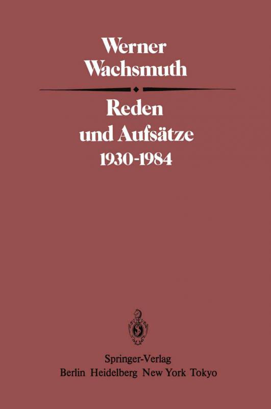 Cover-Bild Reden und Aufsätze 1930–1984