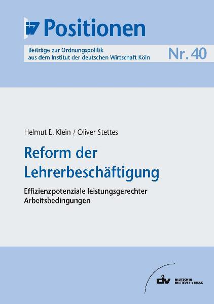 Cover-Bild Reform der Lehrerbeschäftigung