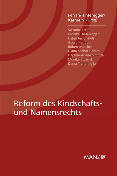 Cover-Bild Reform des Kindschafts- und Namensrechts