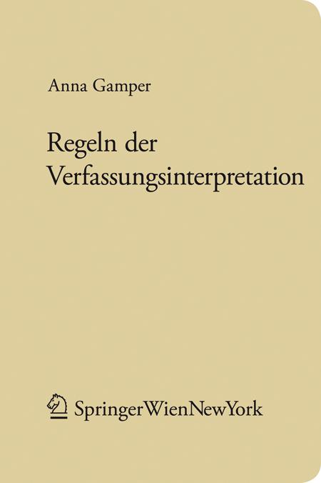 Cover-Bild Regeln der Verfassungsinterpretation