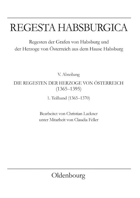 Cover-Bild Regesta Habsburgica. Regensten der Grafen von Habsburg und der Herzoge von Österreich aus dem Hause Habsburg