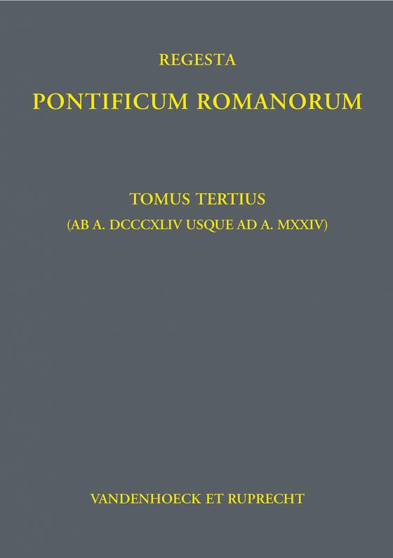 Cover-Bild Regesta Pontificum Romanorum