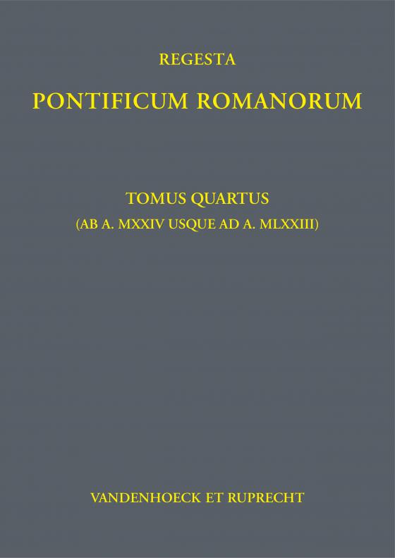 Cover-Bild Regesta Pontificum Romanorum