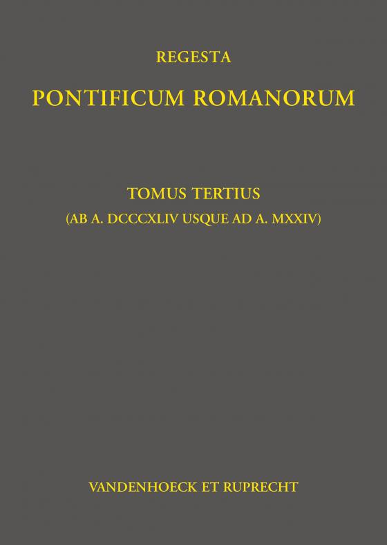 Cover-Bild Regesta Pontificum Romanorum