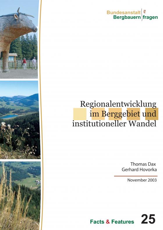 Cover-Bild Regionalentwicklung im Berggebiet und institutioneller Wandel