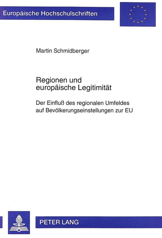 Cover-Bild Regionen und europäische Legitimität