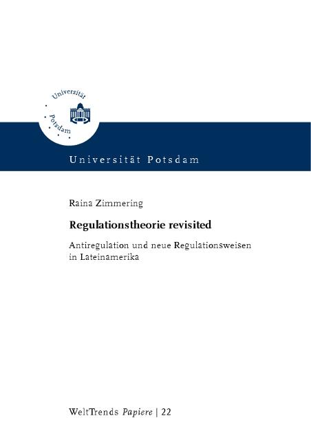 Cover-Bild Regulationstheorie revisited