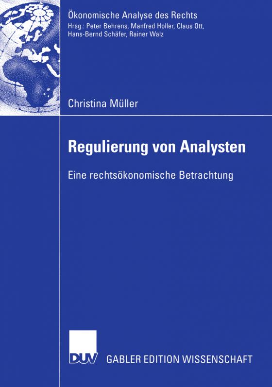 Cover-Bild Regulierung von Analysten