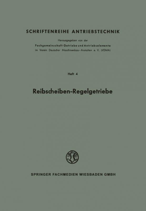 Cover-Bild Reibscheiben-Regelgetriebe