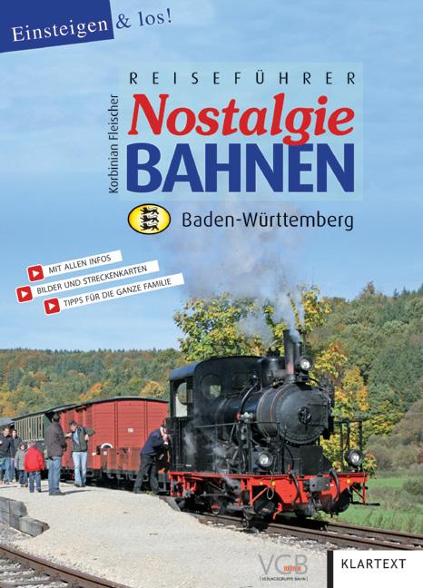 Cover-Bild Reiseführer Nostalgiebahnen Baden-Württemberg