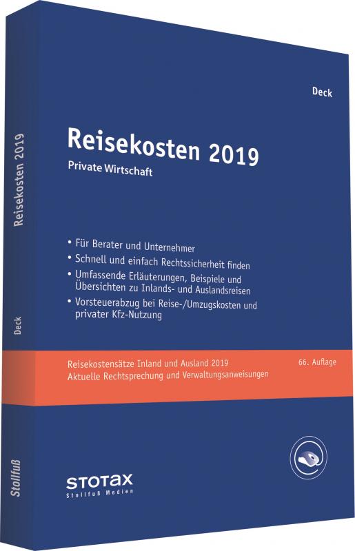 Cover-Bild Reisekosten 2019