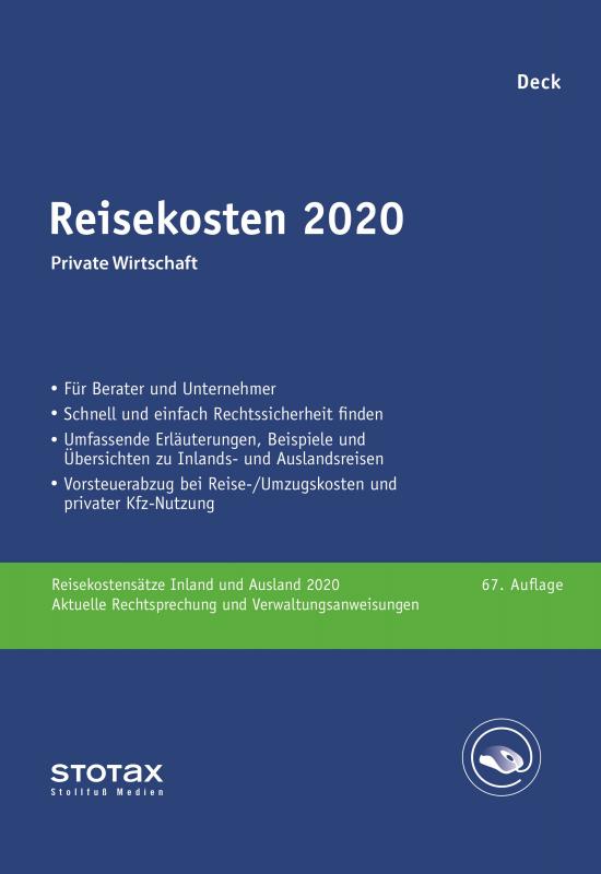 Cover-Bild Reisekosten 2020