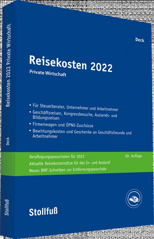 Cover-Bild Reisekosten 2022