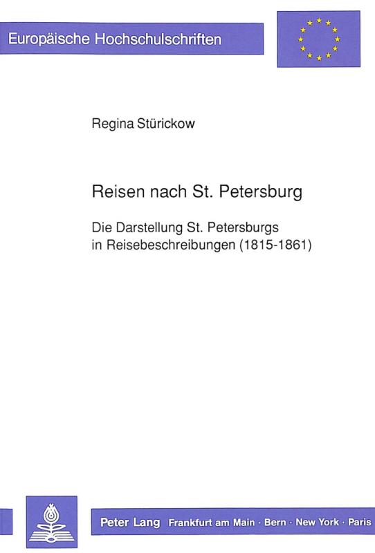 Cover-Bild Reisen nach St. Petersburg