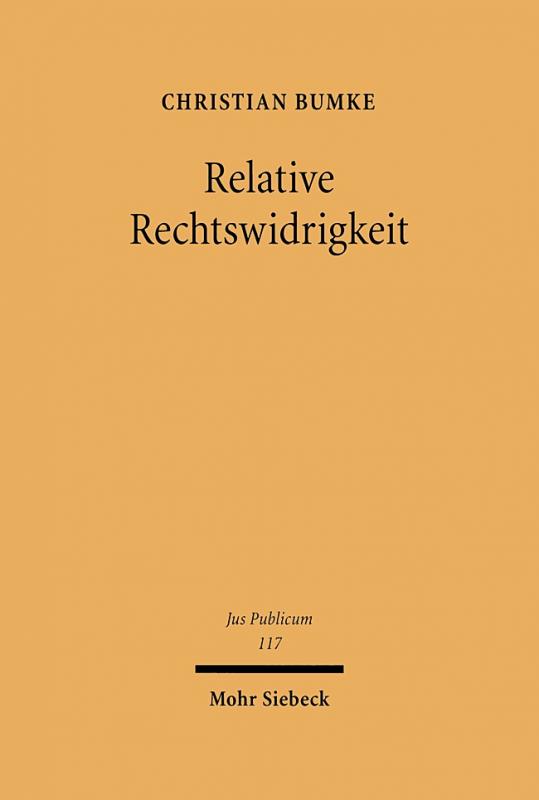 Cover-Bild Relative Rechtswidrigkeit