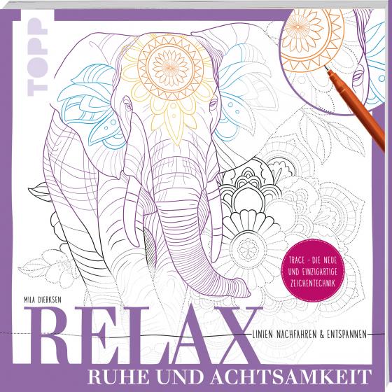 Cover-Bild Relax Ruhe und Achtsamkeit - Linien nachfahren & entspannen
