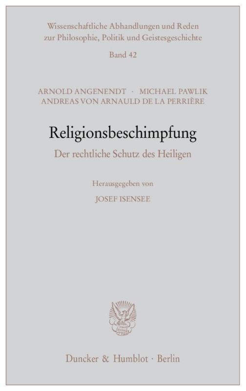 Cover-Bild Religionsbeschimpfung.
