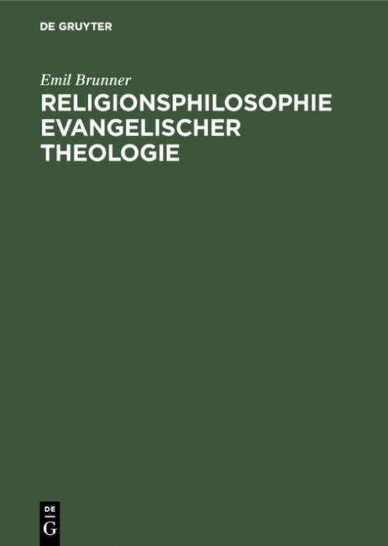 Cover-Bild Religionsphilosophie evangelischer Theologie
