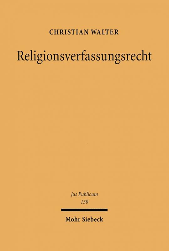 Cover-Bild Religionsverfassungsrecht