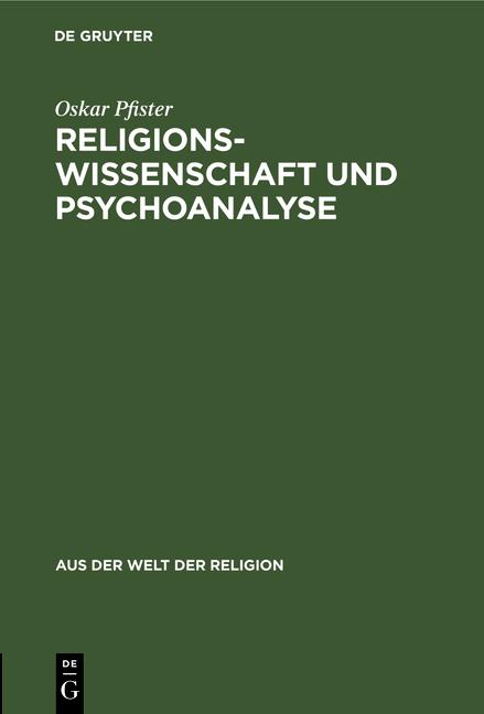 Cover-Bild Religionswissenschaft und Psychoanalyse