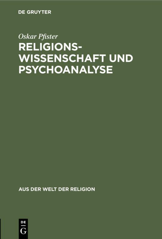 Cover-Bild Religionswissenschaft und Psychoanalyse